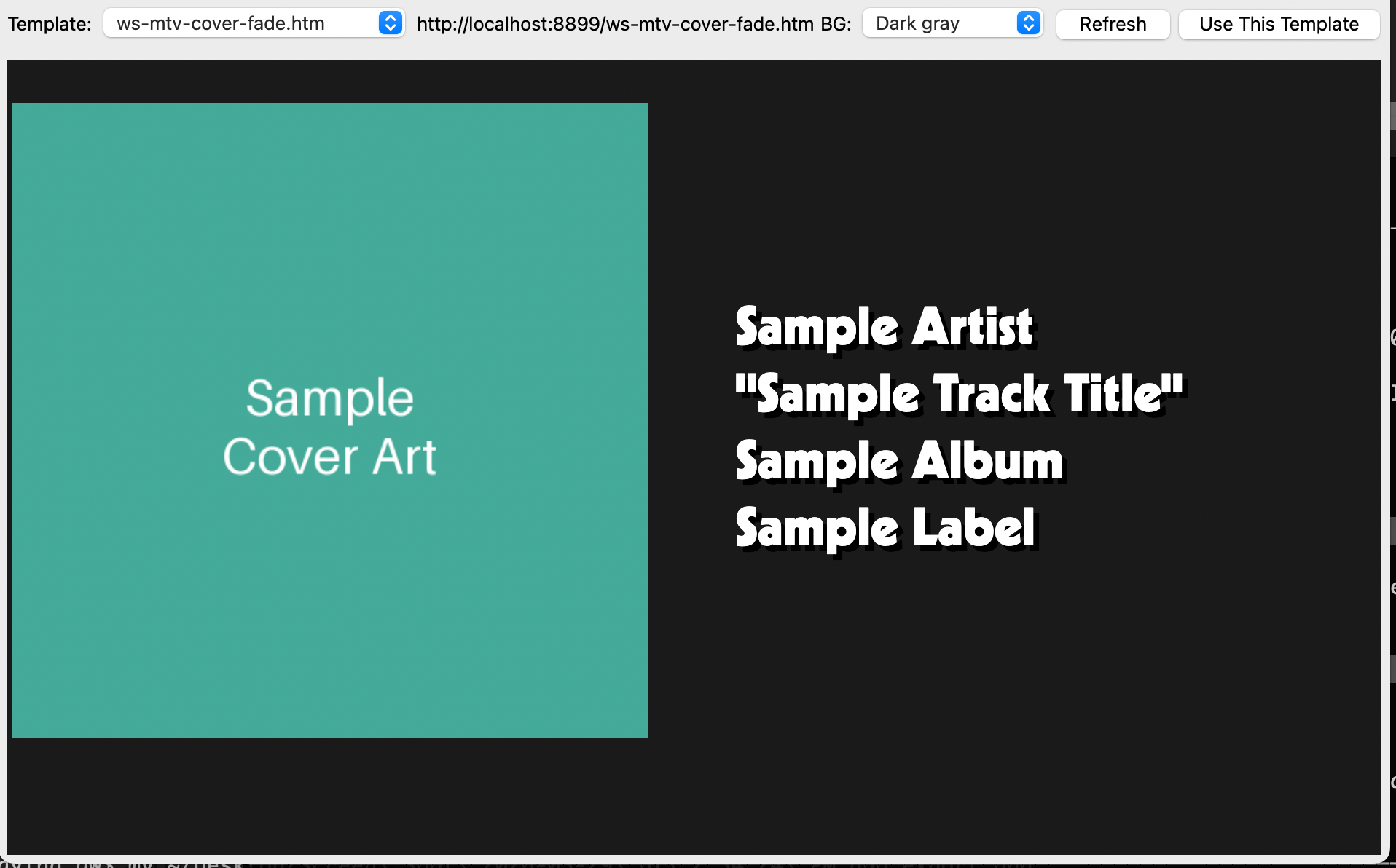 Web preview window